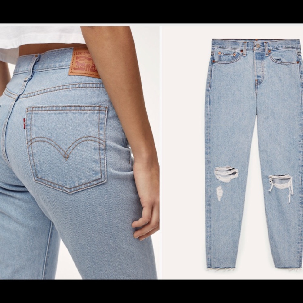 Levi’s Wedgie Kiss Off Denim